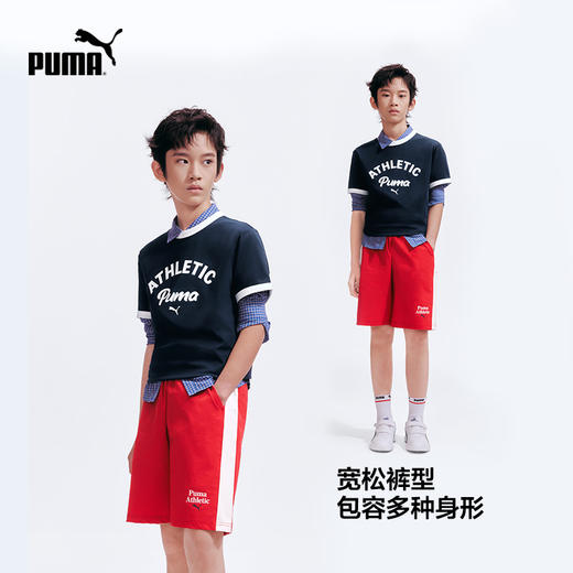PUMA彪马童装2026夏季新款儿童短袖短裤T7拼接时髦运动风 商品图3