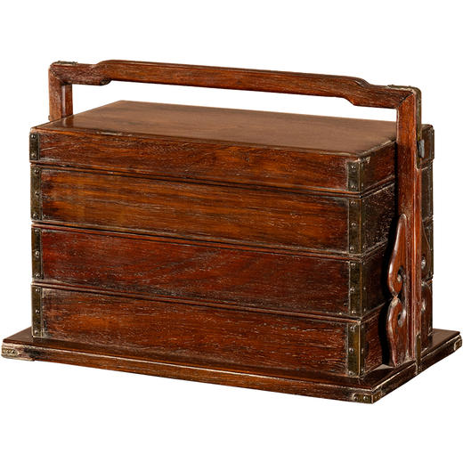 清	黄花梨三撞提梁盒 商品图5