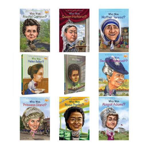 【中商原版】Who Was 系列女伟人9册套装 英文原版 儿童文学 儿童读物少儿益智启蒙书 初级章节书 商品图0