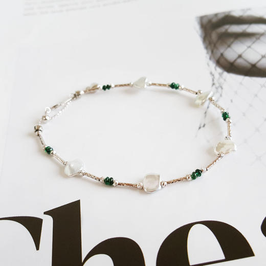 【天然正品】AU750白金天然巴洛克海水珍珠手链19CM（长度可调节）311225NJM49 商品图4