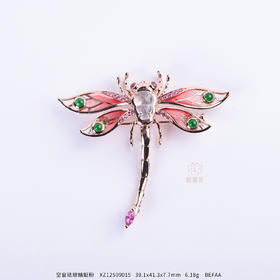 【福到了】空窗珐琅蜻蜓粉    XZ12509015