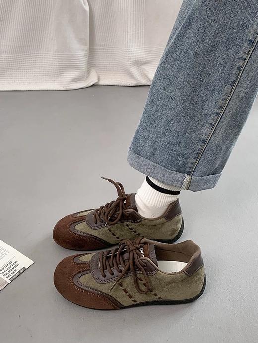 【HF】无忧购26年春季复古厚底德训鞋女春款轻便百搭运动德训休闲鞋A908（截单后3-5天发货) 商品图3