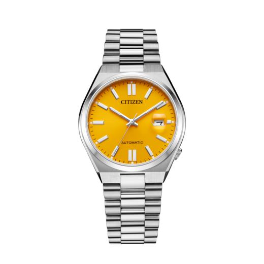 西铁城日本官方正品蓝宝石玻璃日期显示不锈钢防水机械表NJ0150-81Z 商品图6