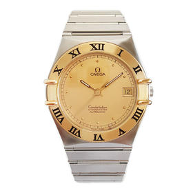 【95新】OMEGA 欧米茄1300.10.00（相似款）天文台认证自动机械机芯日期显示35MM（中性款）星座系列精钢/18K黄金030226NJS02