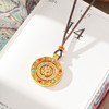 【沙金项链】敦煌小众镀金古法沙金转运罗盘吊坠 男女式古币项链 商品缩略图0