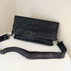Bv 编织 牛皮 黑色 斜挎包 商品缩略图0