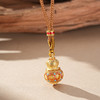 【吉祥八宝沙金葫芦项链】敦煌轻奢国风项链 新款葫芦吊坠设计款项链 商品缩略图0