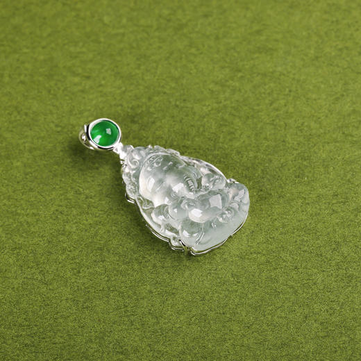 【吉象】玻璃种白翡象神坠   GZ12510068 商品图3
