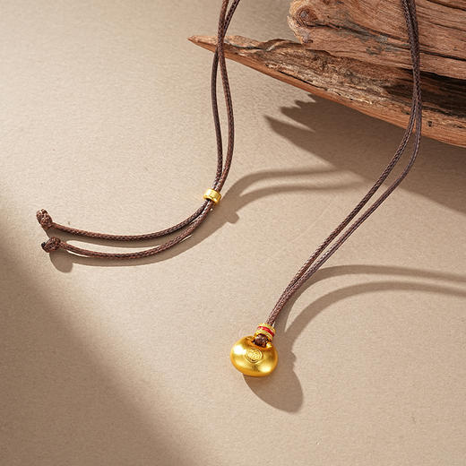 【福袋沙金项链】敦煌小众镀金古法沙金转运罗盘吊坠 男女式古币项链 商品图3