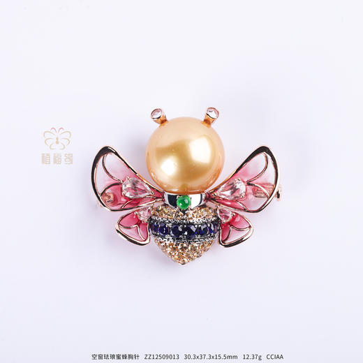 【酿造幸福】空窗珐琅蜜蜂胸针   ZZ12509013 商品图0