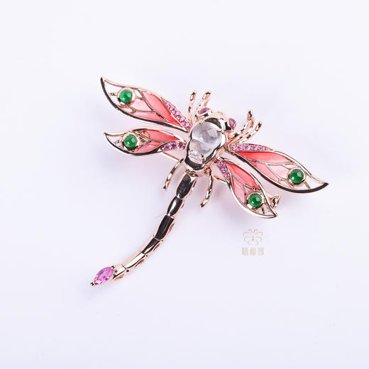 【福到了】空窗珐琅蜻蜓粉    XZ12509015 商品图2
