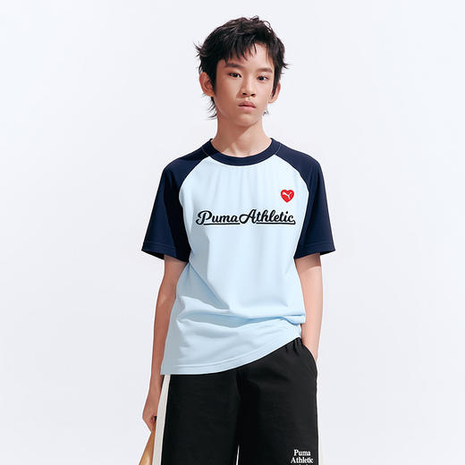 PUMA彪马童装2026夏季新款儿童短袖T恤时髦撞色凉感舒适 商品图3