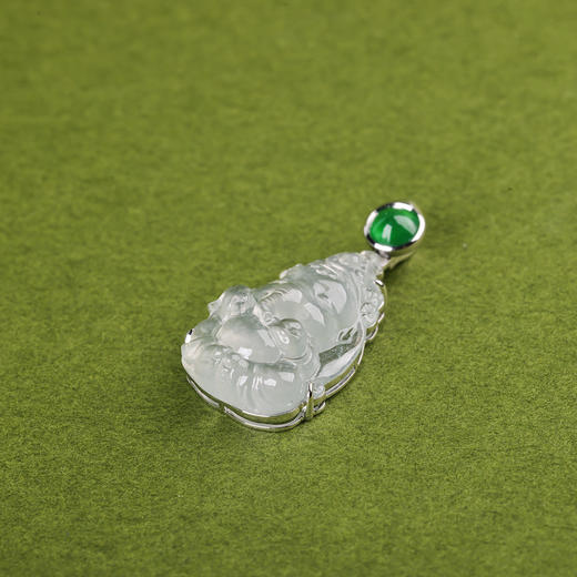 【吉象】玻璃种白翡象神坠   GZ12510068 商品图0