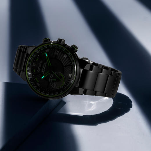 西铁城官方正品光动能卫星对时万年历不锈钢覆BIP防水男表CC3075-80E 商品图10