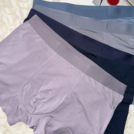 （39元2件蓝色XXXL无货勿拍）纪念日百货无痕净色基础简约男士内裤160359400 商品图3