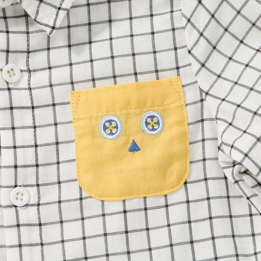 Cucutas男幼童长袖衬衫（宽松版）CY26SPW520黑白色调90#-130# 商品图6