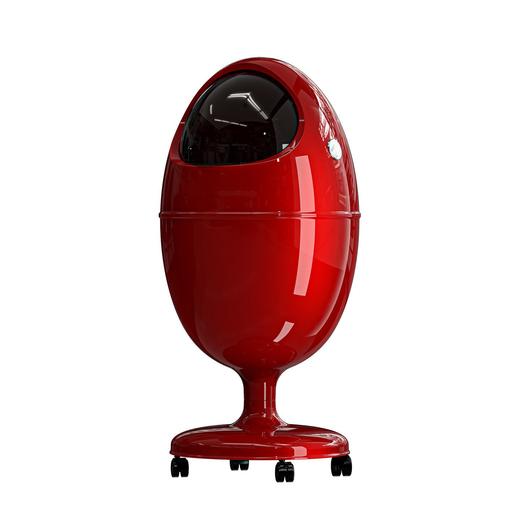 高颜值恐龙蛋垃圾桶客厅免弯腰垃圾筒高脚卫生间废纸篓儿童收纳架 商品图4