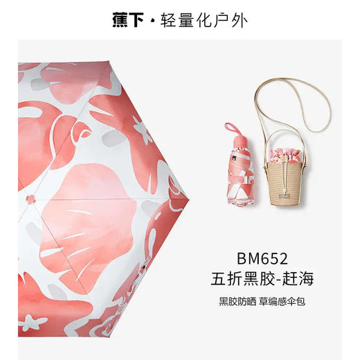【春上新】【新品】 6楼蕉下五折黑胶防晒伞BM65224吊牌价249 商品图2