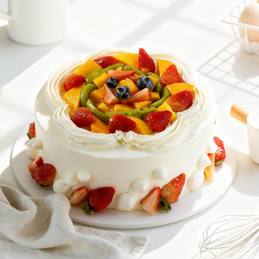 【草莓鲜果蛋糕】