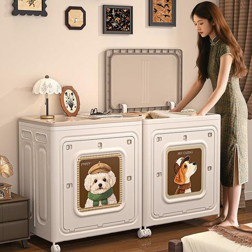 衣服收纳箱整理箱翻盖折叠大容量超大家用玩具筐被子收纳柜储物柜 商品图0