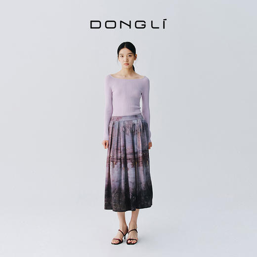 东黎 • 复苏的呼吸 桑蚕丝女士轻盈透气半裙 6016 商品图2