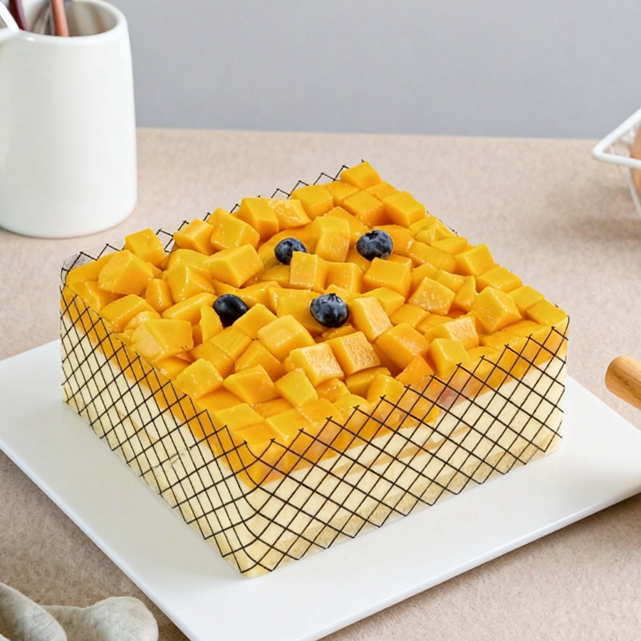 【爱芒果园】芒果慕斯蛋糕