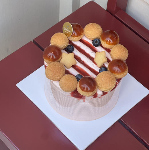 LITTLE WITCH渐入佳境的山楂草莓烤布蕾戚风蛋糕 好评如潮 商品图1