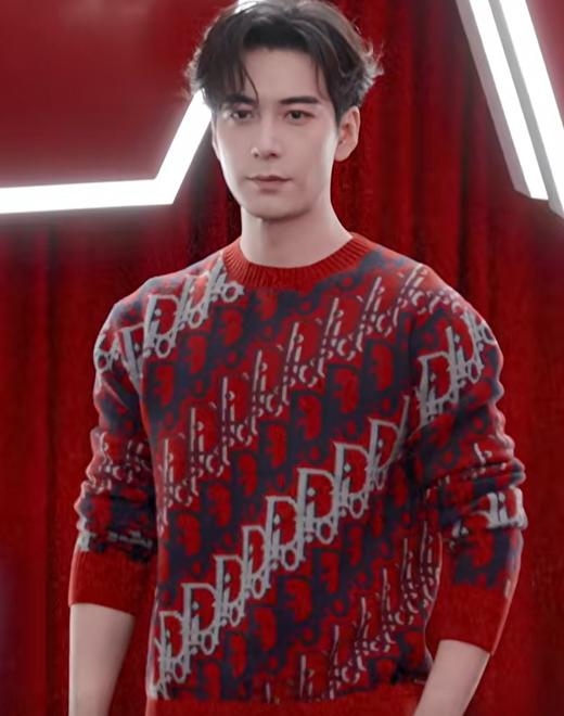 男款渐变提花针织衫毛衣ho010 商品图0