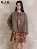 TALASA女装复古格纹棉衣22544E617 商品缩略图0