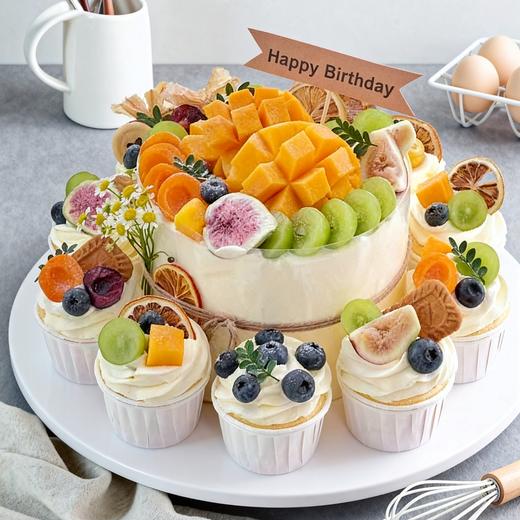 快乐相伴：蛋糕+杯子蛋糕，多规格选择 商品图0