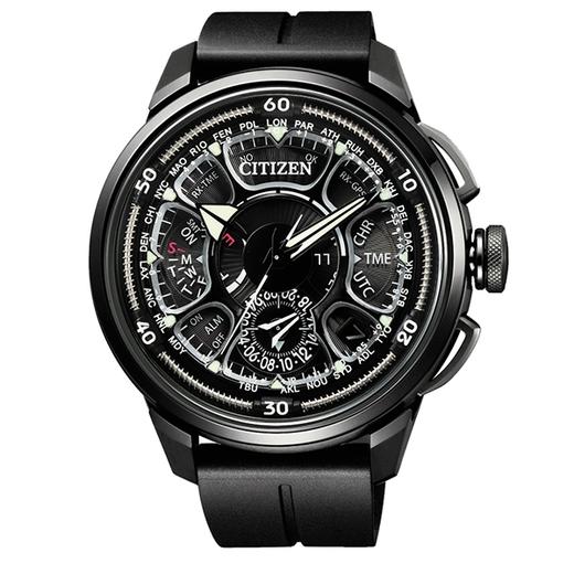 西铁城（CITIZEN）舒博™钛覆DLC卫星对时PU橡胶表带男表CC7005-16F 商品图4