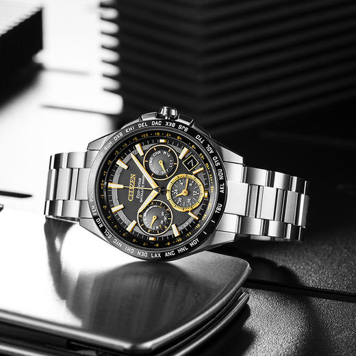 西铁城日本官方正品复古舒博钛GPS卫星对时光动能男表CC9015-54F 商品图7