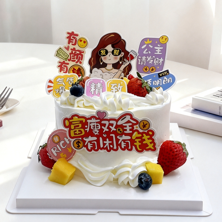 【公主请发财】 水果蛋糕