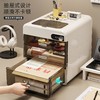 桌面密码收纳盒抽屉式重要文件带锁收纳箱家用办公隐私物品储物柜 商品缩略图2