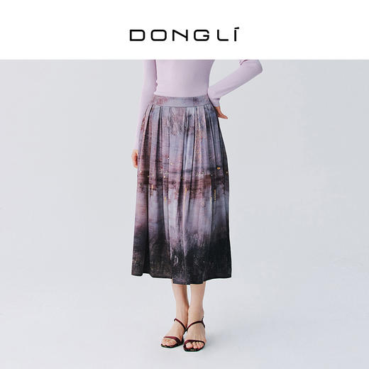 东黎 • 复苏的呼吸 桑蚕丝女士轻盈透气半裙 6016 商品图1