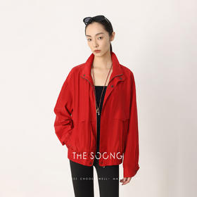 THESOONG|“酵洗柔滑”铜氨棉混纺轻盈立领工装外套HBWT8125