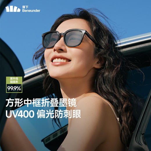 【春上新】【新品】6楼蕉下方形中框折叠墨镜FD42925吊牌价269 商品图0