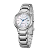 西铁城日本官方正品不锈钢光动能万年历电波女表EC1170-85D 商品缩略图1