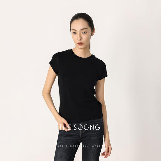 THESOONG|“零感亲肤”100%极细美丽诺羊毛高支轻量化圆领T恤HBTX7618 商品图6