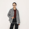 THESOONG|早春新款经典工字褶口袋色织格子翻领外套HWWT7650 商品缩略图8