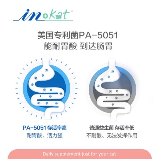 麦德氏益生菌猫咪专用 肠胃呵护 改善拉稀软便 鲣鱼口味 2gx10袋/盒 商品图3