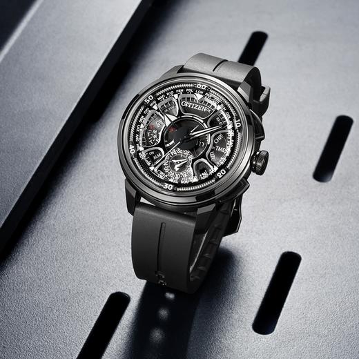 西铁城（CITIZEN）舒博™钛覆DLC卫星对时PU橡胶表带男表CC7005-16F 商品图8