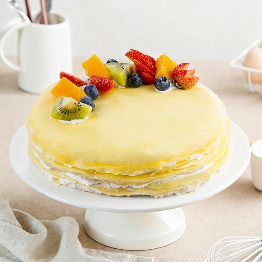 【榴莲千层蛋糕】手工煎皮，现煎现做,皮薄好吃 商品图0