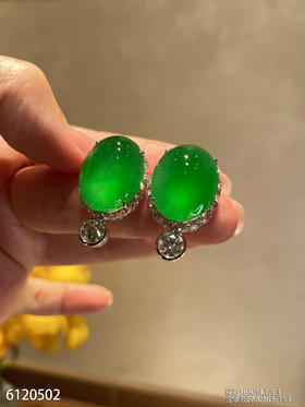 蛋面耳钉【6120502】具体价格微信咨询