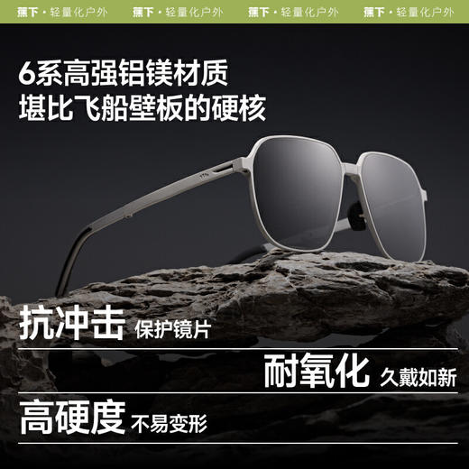 【春上新】【新品】6楼蕉下飞行员铝镁折叠墨镜FD432 商品图2
