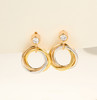 卡地亚家三色环小号金色耳环 商品缩略图5