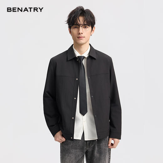 BENATRY贝纳川男士2026春季新款日常百搭夹克ECA100203 商品图2