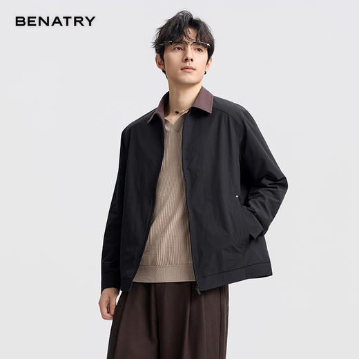 BENATRY贝纳川男士2026春季新款日常百搭夹克ECA100205 商品图2