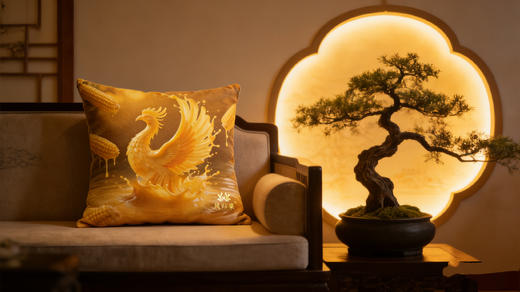 凤归巢 凤凰抱枕 一抱纳福  祥瑞伴朝夕 商品图1