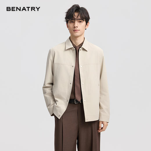 BENATRY贝纳川男士2026春季新款日常百搭夹克ECA100203 商品图1